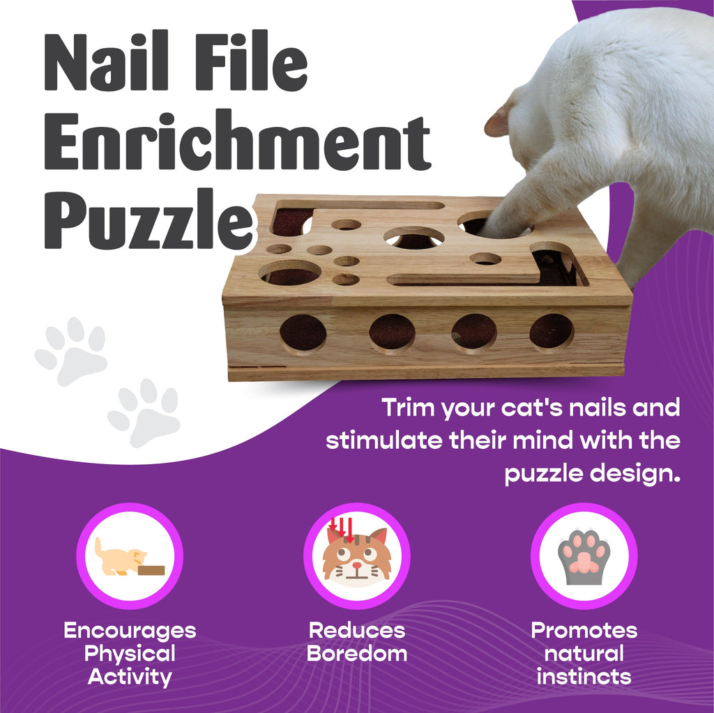 *Die Original* Katzen-Nagelfeilen-Enrichment-Box